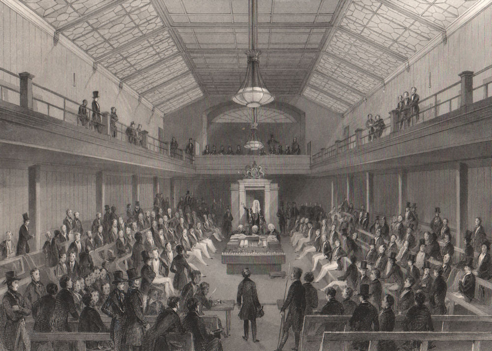 House of Commons. The speaker repremanding a person at the Bar. LONDON 1841